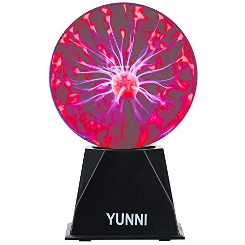 Plasma Lamp,Bigger Plasma Ball(6 Inch),Dancing Plasma Globe with Music, Lightning Ball Touch & Sound Sensitive, Clear Glass Magic Ball Lamp Nebula Sphere Globe - Thumbnail 5
