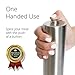 Electric Salt and Pepper Grinder Set | Battery Operated | Electronic Pepper Shakers (2) | Adjustable Coarseness Level | One Handed Use | Stainless Steel Mills | Automatic LED Light | Ma Maison Co.