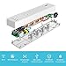 WiFi Smart Power Strip Surge Protector Extension with 4 Individual Control Smart Plugs and 4 USB Ports and 5.9ft Long Extension Cord, Smart Life APP Compatible with Alexa & Google Assistant
