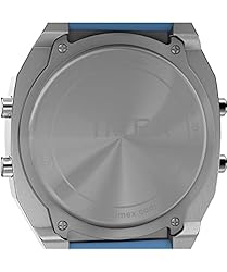 Timex Unisex T80 Steel 36mm Watch - Blue Strap