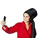 Bonnet Hood Hair Dryer Attachment - Soft Adjustable Hooded Bonnet for Hand Held Hair Dryer - Mask Cap for Drying Styling Curling Deep Conditioning-Soft Adjustable Large Hood Bonnet