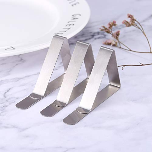 FANGZHIDI Picnic Tablecloth Clips 12 Packs Stainless Steel Table Cover Clamps