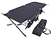 Tough Outdoors Evergreen Camping Cot XL - Cots for Sleeping - Foldable Camping Beds for Adults - XL 2 Person Portable Folding Bed - 300 lbs (136 kg) Capacity - 83” x 32” (211 x 81 cm) - Dark Gray