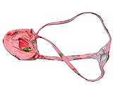WOSESE Mens G-string Swim Thong Bikini Underwear Strawberry
