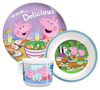 george pig plate set