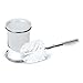 Tatkraft Lilia Toilet Brush Holder Chrome Plated Steel/Plastic D10X36H cm