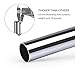 KAMANINA 1 Inch Shower Curtain Rod, 54 to 90 Inches,Chrome, Trumpet End, Twist Lock Design