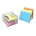 Seville Classics 3-Tier Stacking Mesh Desk Organizer 5 Vertical File Sorter 3 Locking Sliding Letter Tray Non Slip Desktop Storage, Satin Pewter