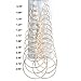 ANBALA 12 Pairs Alloy Hoop Earrings Set, Fashion Jewelry Hoop Earrings for Women, 12 Pairs a Set, 2-7.5 cm, Gold
