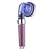 YJYdada High Turbo Pressure Shower Head Bathroom Hand Large Rainfall Water Saving Filter (Blue)