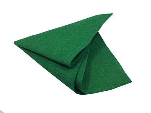 Levylisa 30pcs (12''x12'') Green Felt Sheets, Christmas Green Felt Fabric, Pure Felt, Emerald Green Felt, Felt Square,Christmas Ornaments, Stockings and Wreaths, Holiday Crafts,Felt Fat Quarters