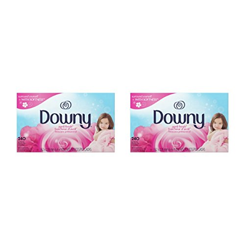 Downy April Fresh Fabric Softener Dryer Sheets, 240 count - 2 Packs - Thumbnail 4