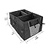 Valleycomfy Car Trunk Organizer with Rope Handles,Compartment Board Foldable Great for Home,Car, SUV, Truck(Strong 1680D Polyester)-Grey(New Version)