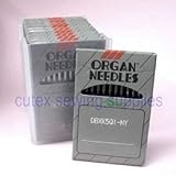 100 Organ DBXK5Q1-NY Embroidery Needles For Janome MB4, Melco EP4, Elna 9900 (Size 75 / 11)