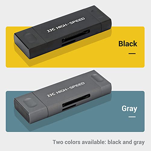 JJC UHSII SD Micro SD Card Reader, 3in1 USB 3.1 USBC TypeC 3.1 Micro USB 2.0 Connection