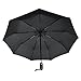 LifeTek Windproof Travel Umbrella Compact Black 45