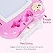 iFixer Magnetic Drawing Board, Musical Light Doodle Board Gift for Kids Girl with Sound, Pink