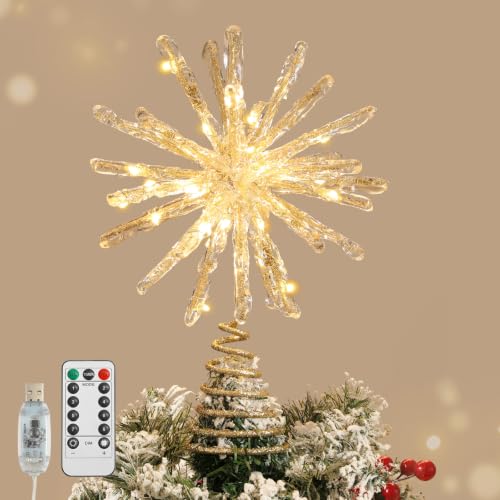 Crystal Starburst Christmas Tree Topper