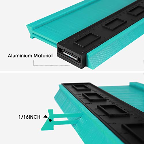 KEGOUU Contour Gauge 10 Inch Profile Gauge Measure Ruler Contour Duplicator for Precise Measurement Tiling Laminate Wood Marking Tool - Thumbnail 2