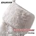 EDLDECCO 20.5 inch Snowy White Cozy Faux Fur Christmas Stocking for Holiday Party Decorations Gift-One Piece
