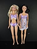 Doll Bra and Underwear Set in Light Purple with Nightgown Made to Fit Barbie Doll