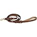 Soft Touch Collars Leather Braided Dog Leash, Brown 6ft x 3/4 Inch, Naturally Tanned 6 Foot Full Grain Leather Lead