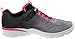 Skechers Kids Swirly Girl-81702L Gore and Strap Sneaker (Little Kid/Big Kid),Black/Neon Pink,