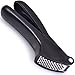 Soft Handled Garlic Press (INCREDIBLY STRONG STAINLESS STEEL) Also Called Garlic Crusher or Garlic Mincer - Incredible Tool for Any Kitchen - Dishwasher Safe
