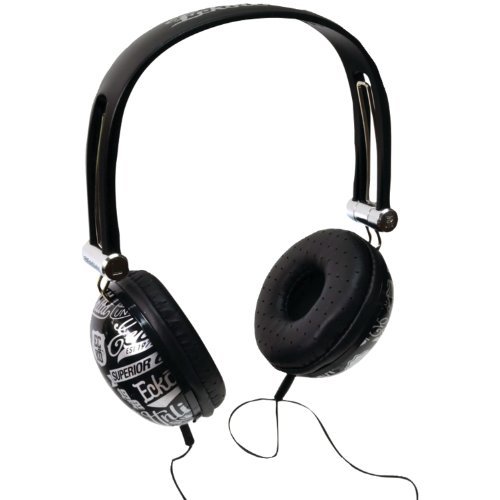 Ecko EKU-IMP-COLBK Unlimited Impact Over-the-Ear Headphones with Microphone (Black)