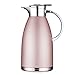 Coffee Thermos Stainless Steel 64 Ounce Thermos Large Travel Bottle Vacuum Insulated Coffee Carafe - Pink