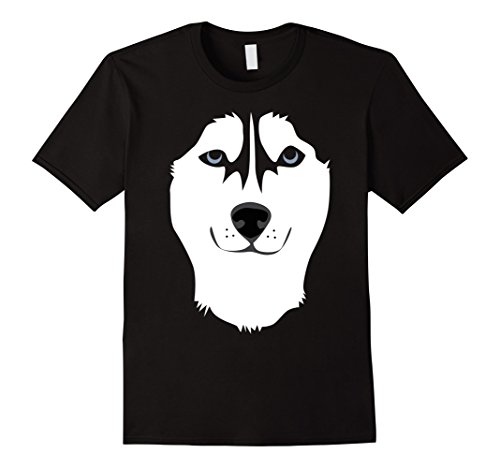 Siberian Husky Face Shirt, Funny Cute Dog Halloween Costume