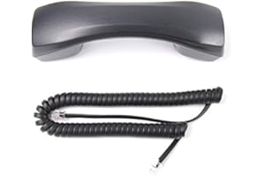 The VoIP Lounge Replacement Handset with Curly Cord for Toshiba DKT-3000 Series Phone 3010-S 3010-SD 3020-S 3020-SD 3007SD