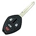 4 Buttons Uncut Keyless Entry Remote Key Fob Shell fits Mitsubishi 2006-2007 Eclipse / 2006-2007 Galant (No Chips)