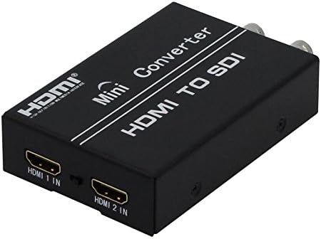DigitCont Dual HDMI to Dual SDI Convertor Box - 2 IN 2 OUT Switcher - HDMI to 3G SD-SDI HD-SDI Signals Adapter for dual monitor display / recorder