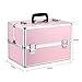 Docooler Lockable Cosmetic Organizer Box Foldable Makeup Train Storage Case Holder 2 Layers