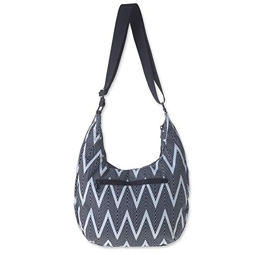 KAVU Singapore Satchel CrossBody Bag Black Zig Zag Pricepulse