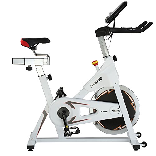 Xspec Pro Stationary Upright Exercise Chain Drive Smart Cycling Bike, 40LB Flywheel Bicycle, iBiking+, Heart Pulse Sensors, Adjustable Friction Resistance, 3-Piece Crank, 6-Function Monitor - Thumbnail 3