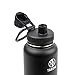 Takeya Actives Water Bottle with Spout Lid - Bottle with Double Stainless Steel Insulation - Dishwasher Safe & BPA-Free - Bottle with Spout Lid & Removable Bumper - 40 oz, Onyx