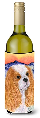 Caroline's Treasures SS8164LITERK Cavalier Spaniel Wine Bottle Hugger Bottle Co…