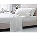 OXA 1800 TC Bed Sheet Sets - Pliable Brushed Microfiber - Moderate, Non-Fading, Not Crimping, Queen, White, 4 Piece