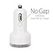 Dual USB Car Charger, FREEDOMTECH 10-Pack USB Car Charger for iPhone X / 8 / 7 / 6s / Plus, iPad Pro / Air 2 / mini, Galaxy S7 / S6 / Edge / Plus, Note 5 / 4, LG, Nexus, HTC and More Devices (White)