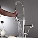 Fapully Touch On Kitchen Sink Faucet,Commercial Pull Down Pre-Rinse Spring Spray Swivel Spout Mixer Tap High Arc Faucet Brushed Nickel
