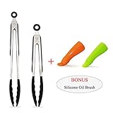 Silicone Kitchen Tongs Set (9