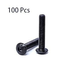 iexcell 100 Pcs M3 x 16 Thread Pitch 0.5 mm Alloy