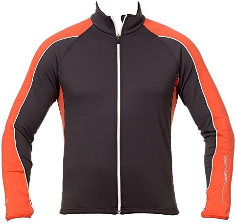 Galvin Green Dayton Jacket Iron grey/Red orange/White; size:S