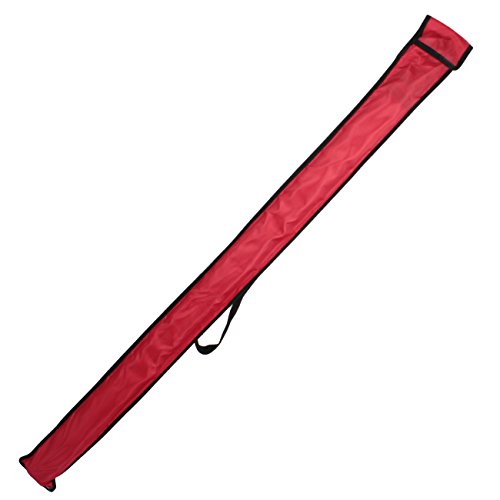 Ridgeyard 5 Section 5m (16.4ft) Telescoping Leveling Rod with 1.63m (64.96 inches) Aluminum 5/8 Inch - 11 Mounting Threaded Flat Head Tripod for Rotary Laser Level Auto Level Theodolite