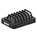 Okra 7-Port USB 16.8A Charging Station PRO [Most Powerful] Universal Desktop Tablet & Smartphone Multi-Device Hub Charging Dock for iPhone, iPad, Galaxy, Tablets [Charge 7 Tablets at Once] (Black)