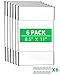 Wall Mount Acrylic Sign Holder 8.5 x 11 inch, Clear Plastic Sign Holder Include 6-Pack Portraits