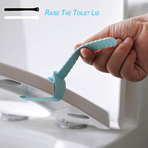 Closestool Toilet Seat Raise Lifter, 2PCS (Blue+Pink) Toilet Cover Lid Handle Clean Lift Raise | Clean Way Avoid Touching Bacterial Stains