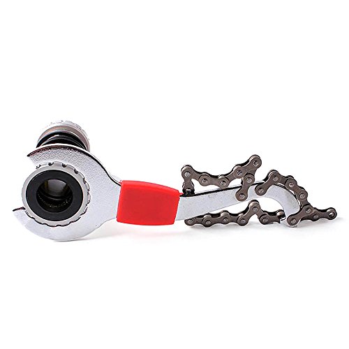 Mmrm 3 in 1 Bike Bicycle Chain Whip Bottom Bracket Freewheel Wrench Lockring Tool - Thumbnail 6